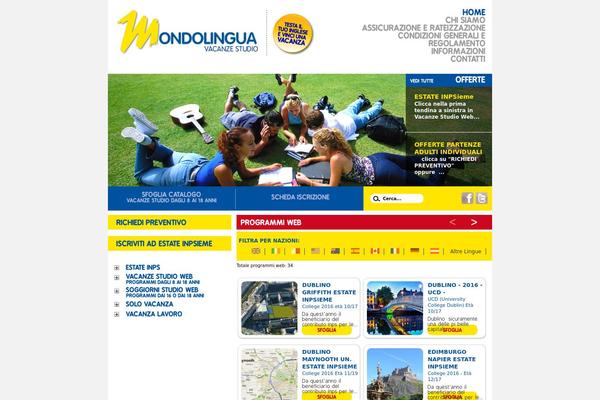 mondolingua.it site used WP Framework