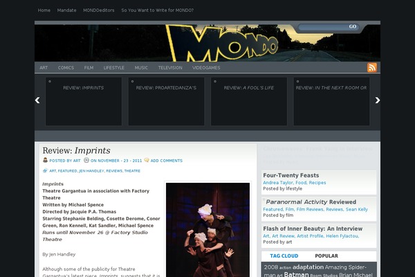 Scarlett theme site design template sample