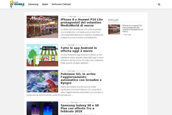Admag theme site design template sample