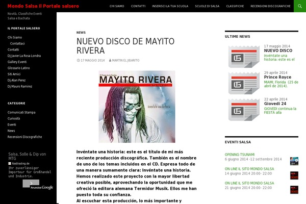 Site using Eventissimo plugin