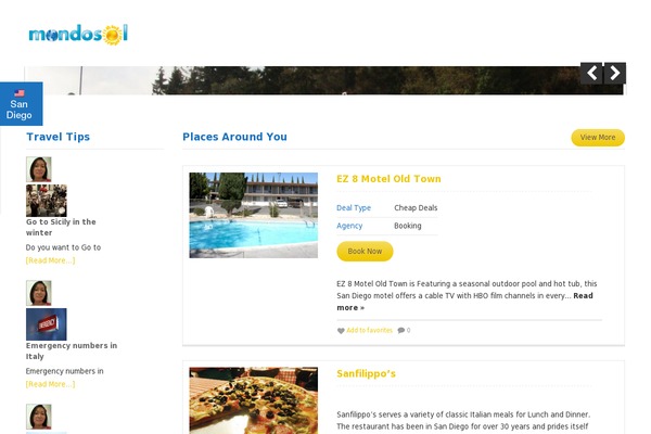 Ona theme site design template sample