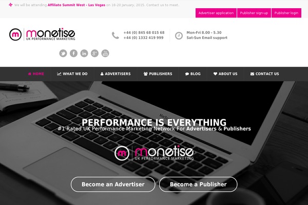 Opus theme site design template sample
