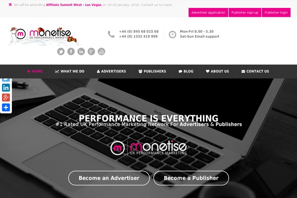 Opus theme site design template sample