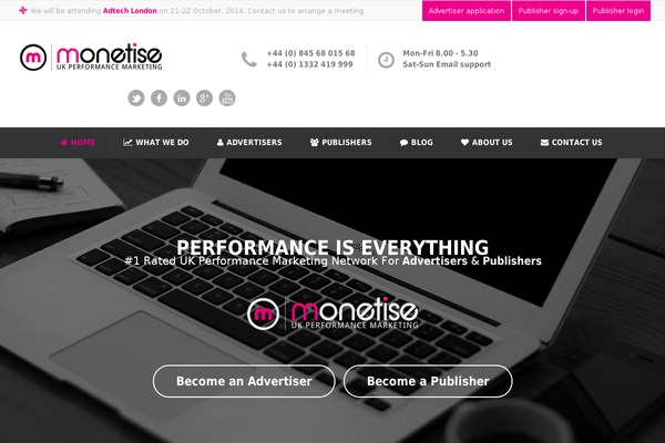 Opus theme site design template sample