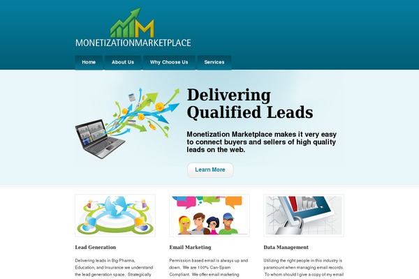 monetizationmarketplace.net site used Feature Pitch