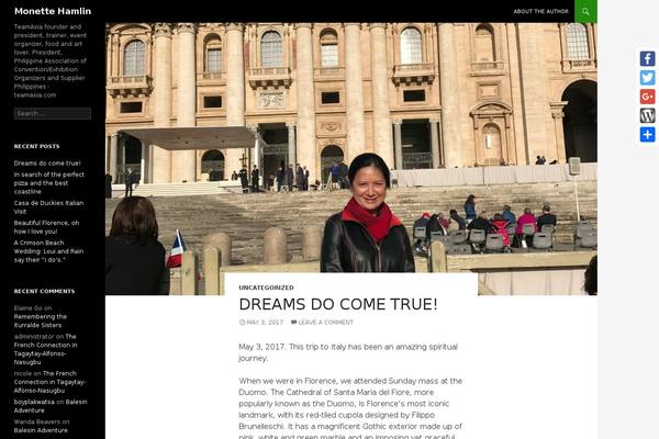 Site using WP Social Sharing plugin