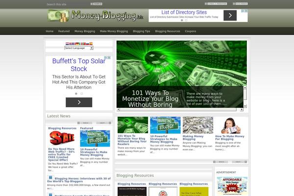 NewsPro theme site design template sample