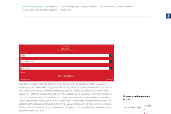 Site using Real Accessability plugin