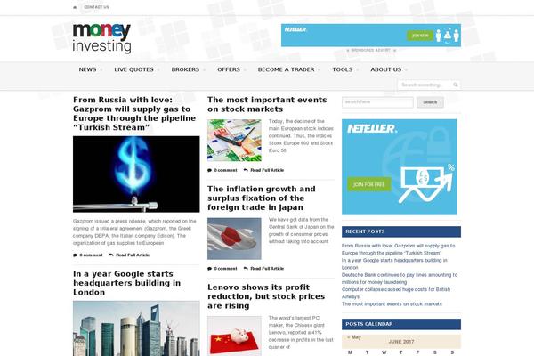 Newspaper theme site design template sample
