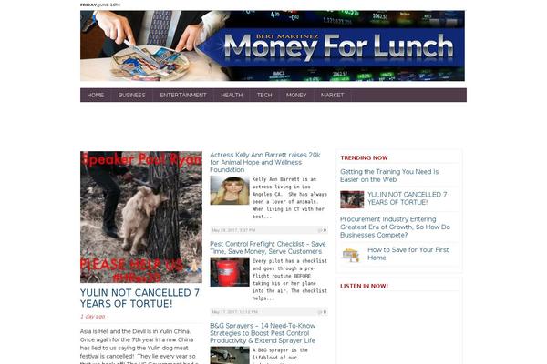 Tribune theme site design template sample