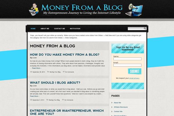 Tarnished theme site design template sample
