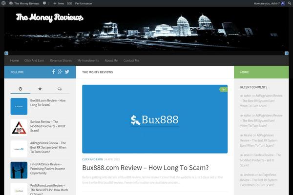 Site using Mailoptin plugin