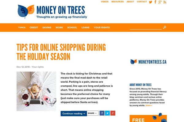 Blog theme site design template sample