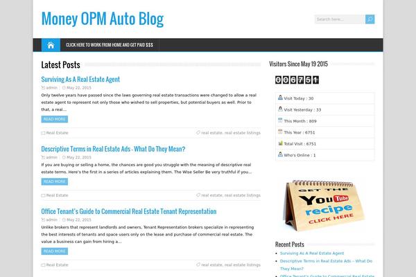 HappenStance theme site design template sample