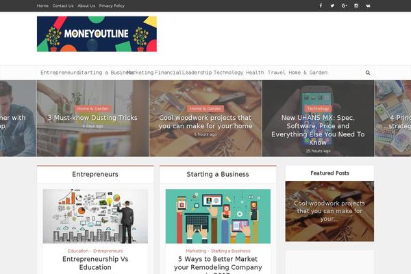 Pro-child theme site design template sample