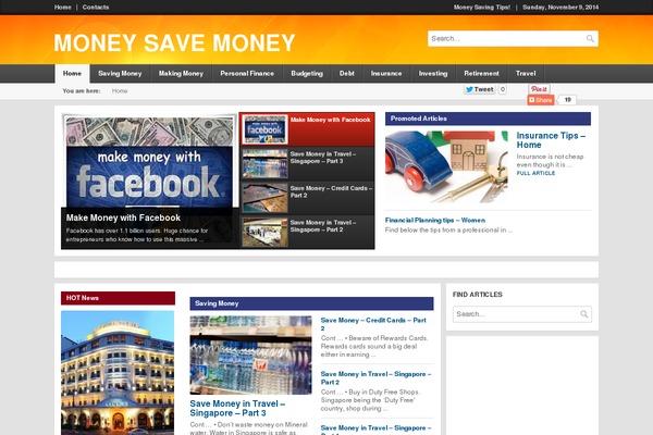 Local News theme site design template sample