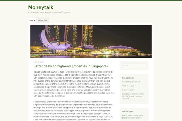 Misty Lake theme site design template sample