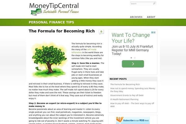 Eco theme site design template sample