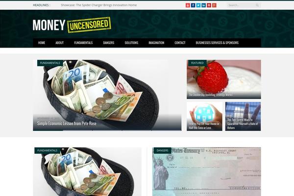 SmartMag theme site design template sample