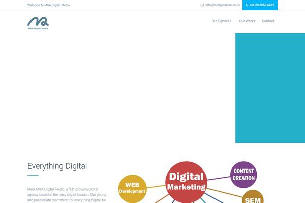 mongerazure.co.uk site used Digitalagency