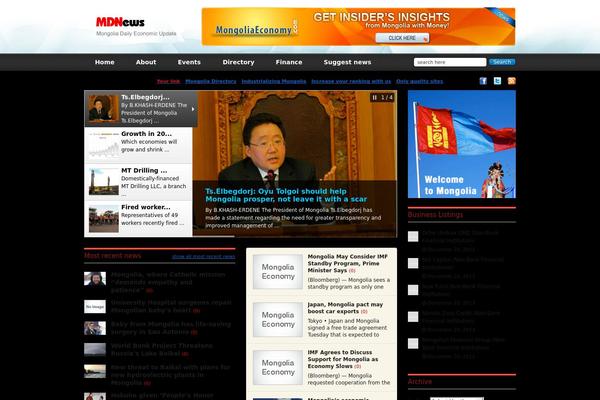 Gadgetine theme site design template sample