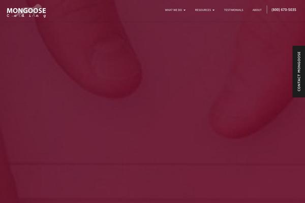mongoosecoding.com site used Mongoose