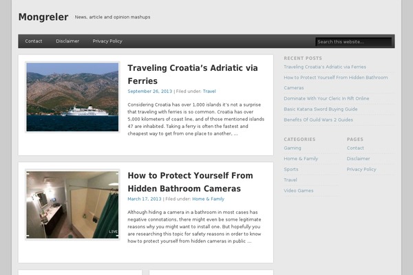 Esplanade theme site design template sample
