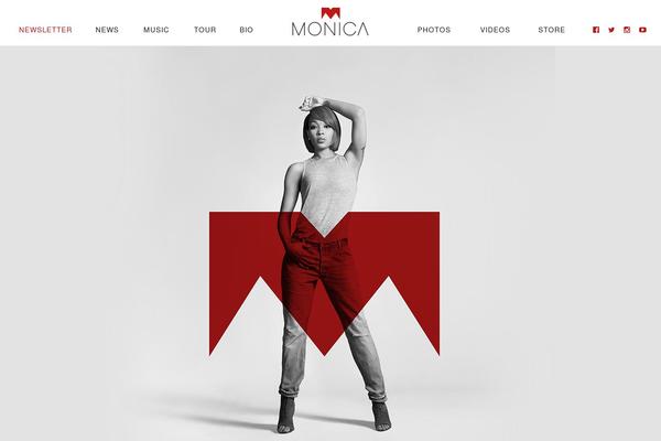 Monica theme site design template sample