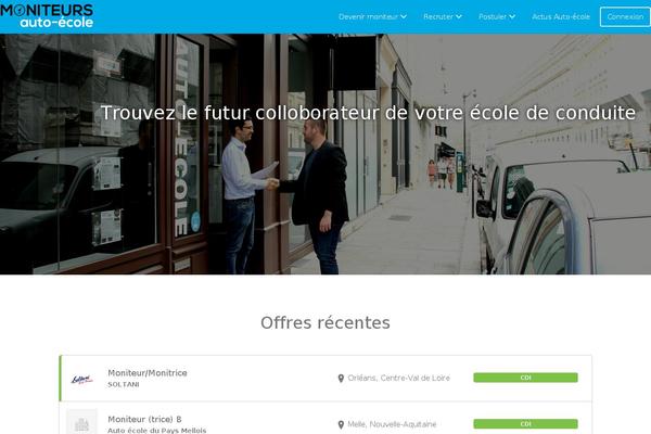 Jobify theme site design template sample