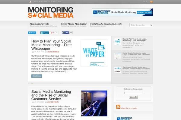 Headlines theme site design template sample