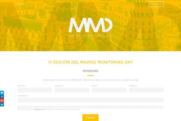 monitoringday.com site used Evento