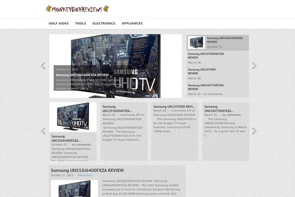 Curiosity theme site design template sample