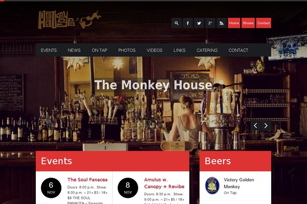 Stereo Club theme site design template sample