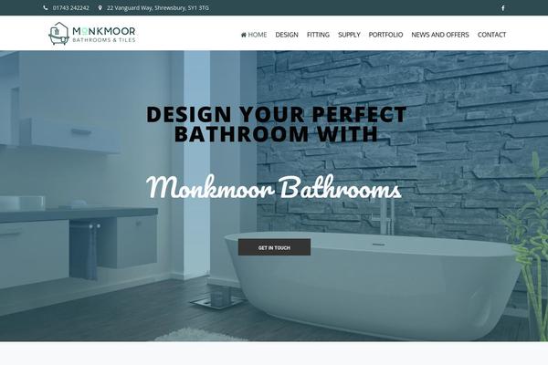 Bathrooms theme site design template sample
