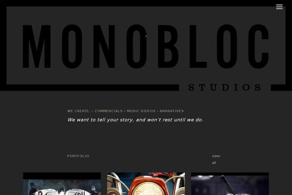 monoblocstudios.com site used Tv-elements