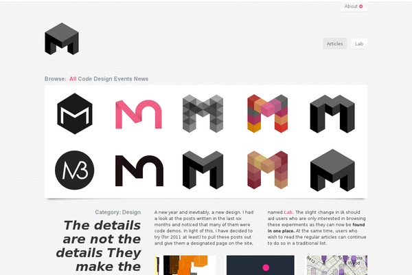 monocubed.com site used Generatepress_child_soc