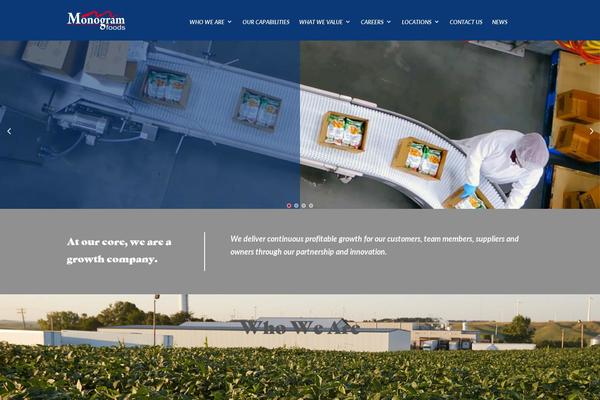 Divi theme site design template sample