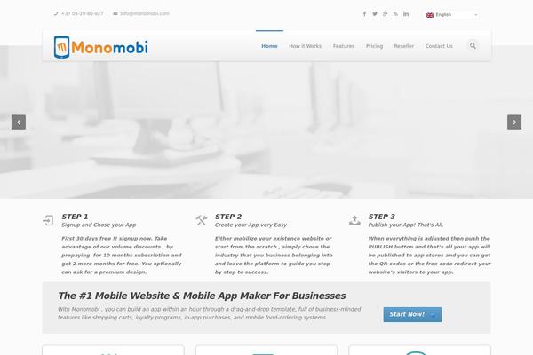 Stark theme site design template sample