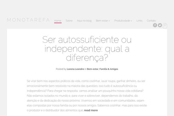 Serene theme site design template sample