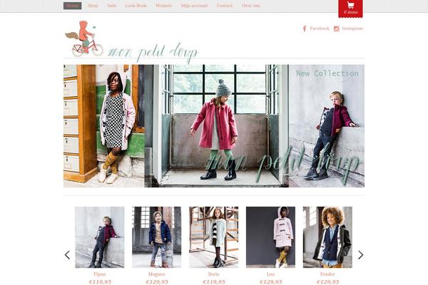 Minshop theme site design template sample