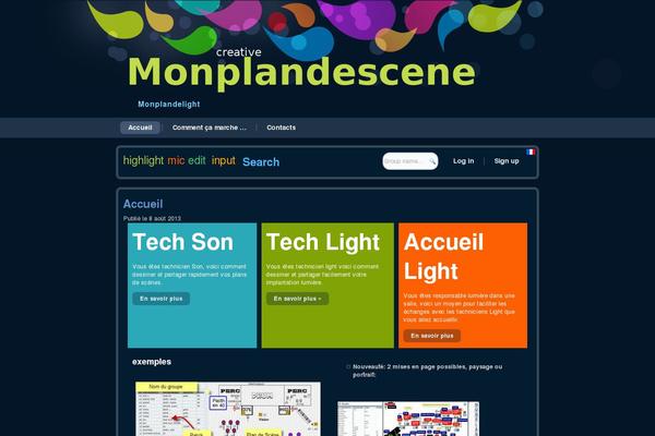 Site using Widgetize Pages Light plugin