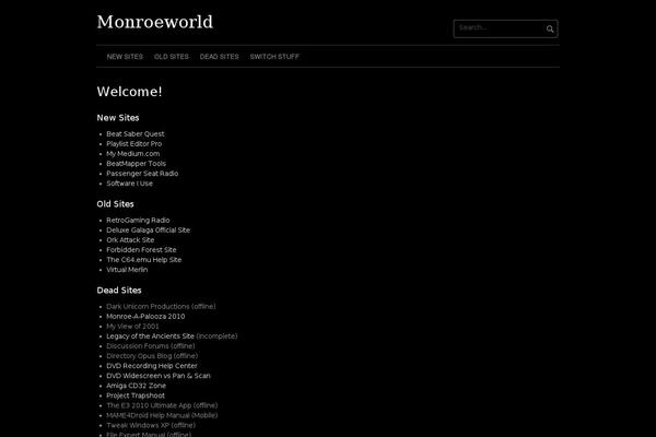 Coral Dark theme site design template sample