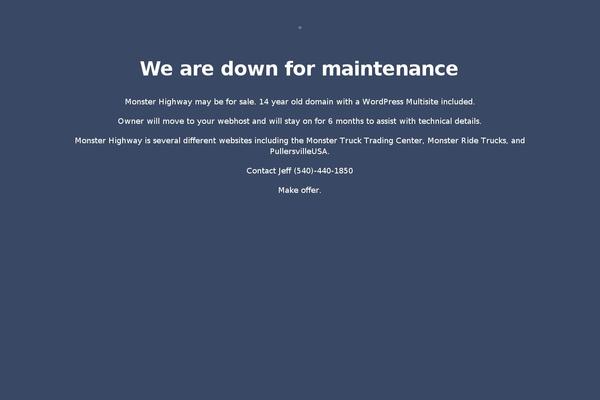 Site using Maintenance Mode plugin