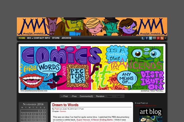 ComicPress theme site design template sample