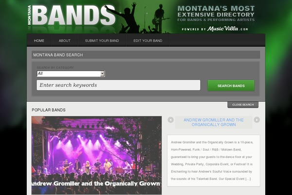 Listings theme site design template sample