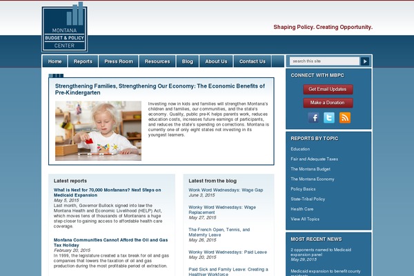 Montana theme site design template sample