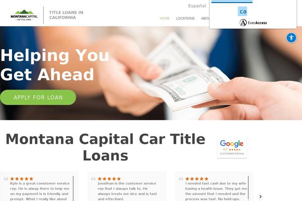Montana theme site design template sample