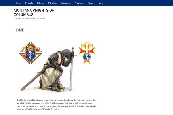 montanaknights.org site used The Church Lite
