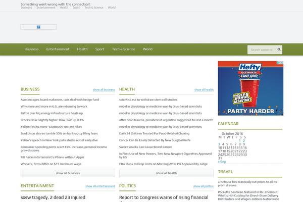 Gadgetine theme site design template sample
