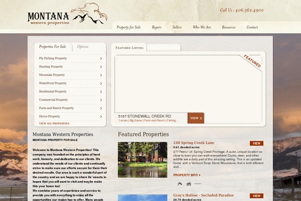 RealEstate theme site design template sample
